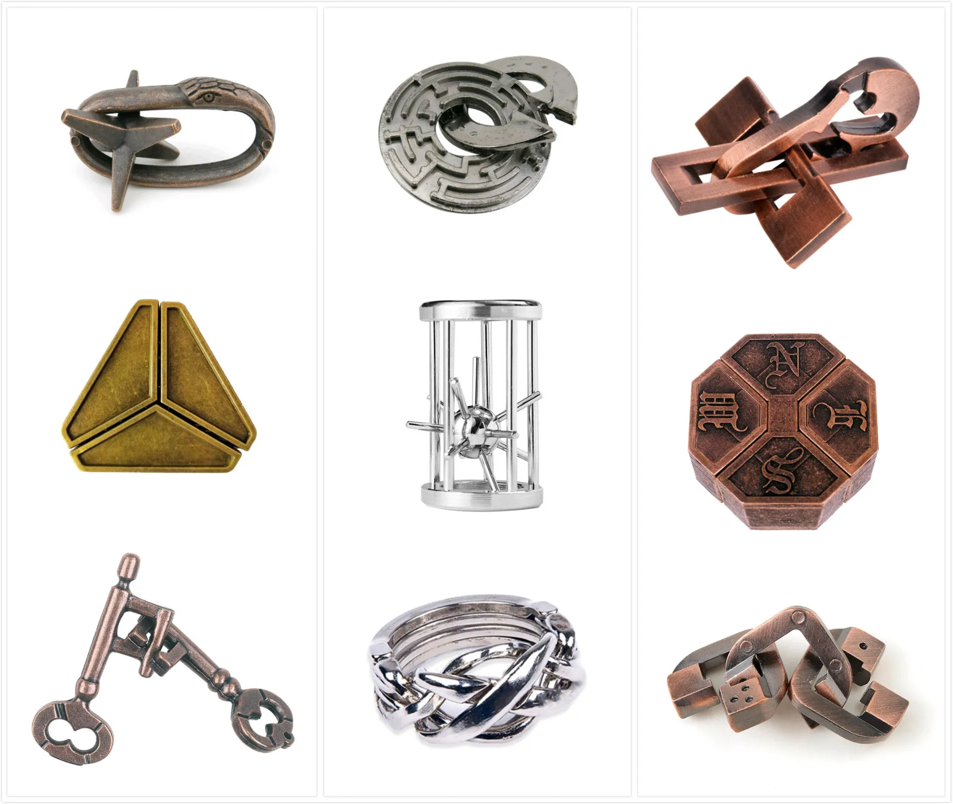 Классический металлический IQ Teaser кастинговый пазл игра головоломка винтовой