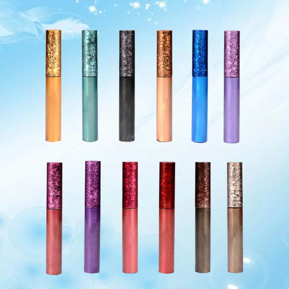 

12 Colors Glitter Shimmer Diamond Liquid Eyeliner Liquid Eye Shadows Lasting Shining Eyes Tool Makeup Accessories
