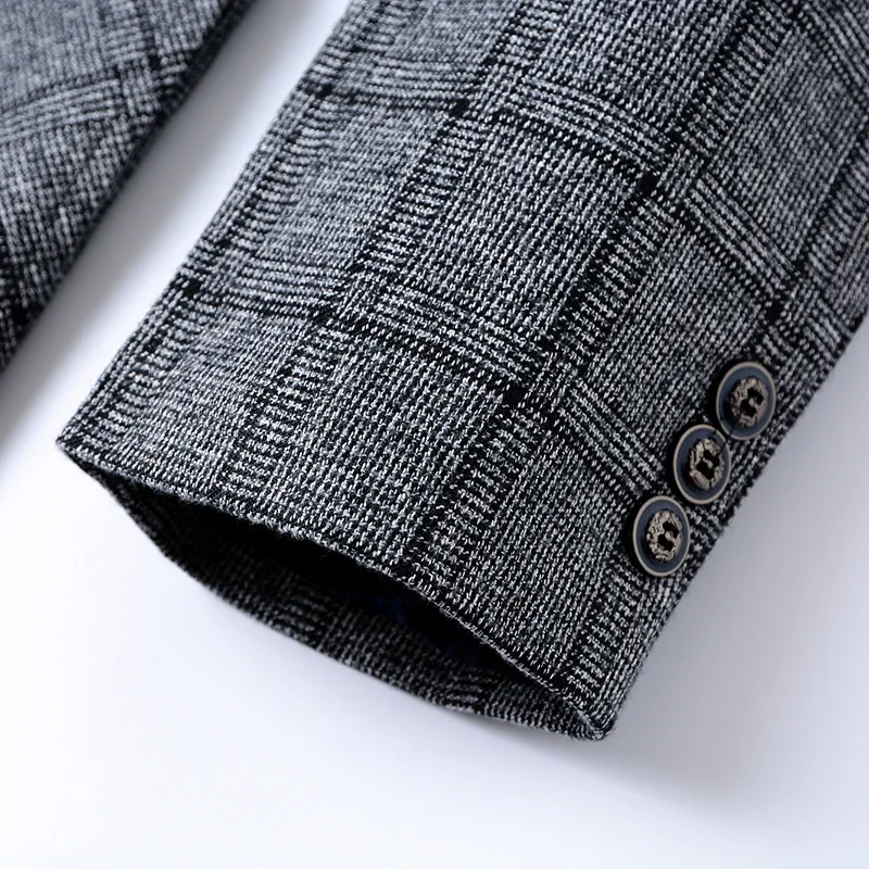 

New Arrival Fashion Spring Autumn Men Plaid Coat Casual Blazers Men Suit Strade Price Size M L XL 2XL 3XL