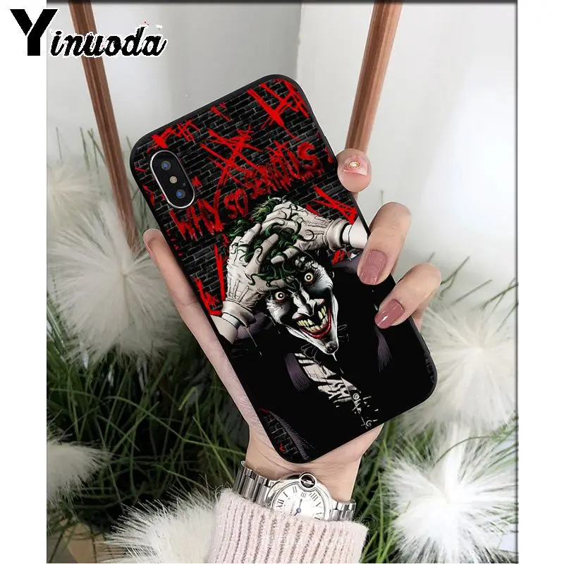 Yinuoda Batman Joker Comic TPU Soft Silicone Phone Case Cover for iPhone 8 7 6 6S Plus 5 5S SE XR X XS MAX Coque Shell