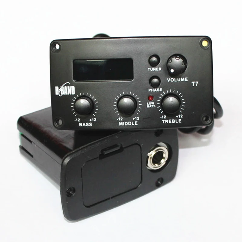 Оригинальный B BAND T7 Акустическая гитара звукосниматель с EQ тюнером бас Средние
