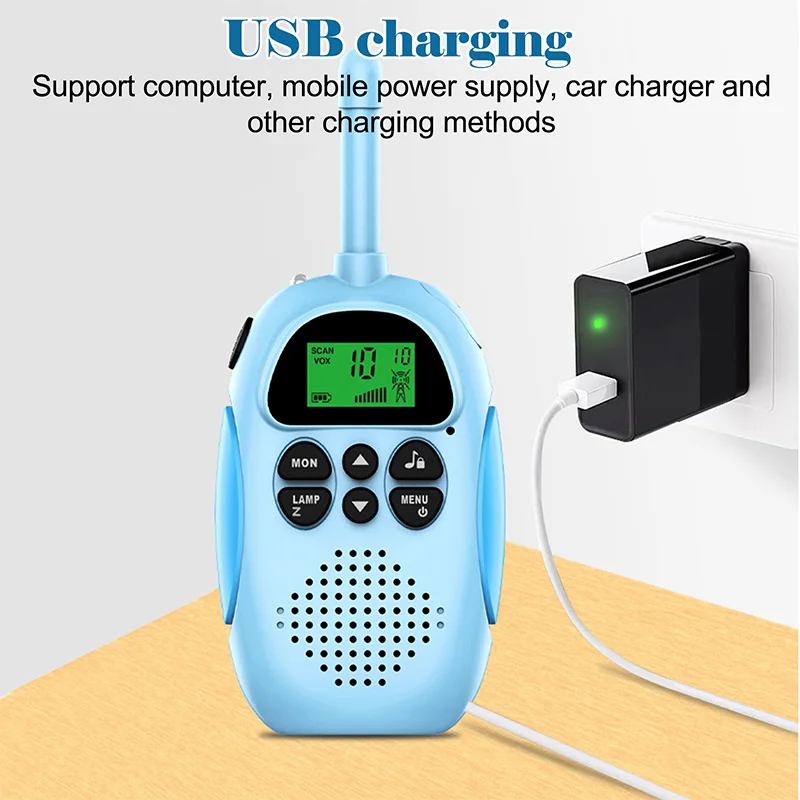 Детская рация детские мини-игрушки ручной трансивер диапазон 3 км УВЧ радио