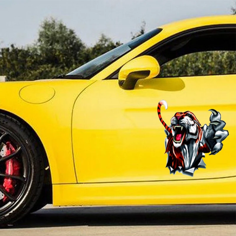 Автомобильные наклейки тигр Тотем Светоотражающие украшения для мотоциклов