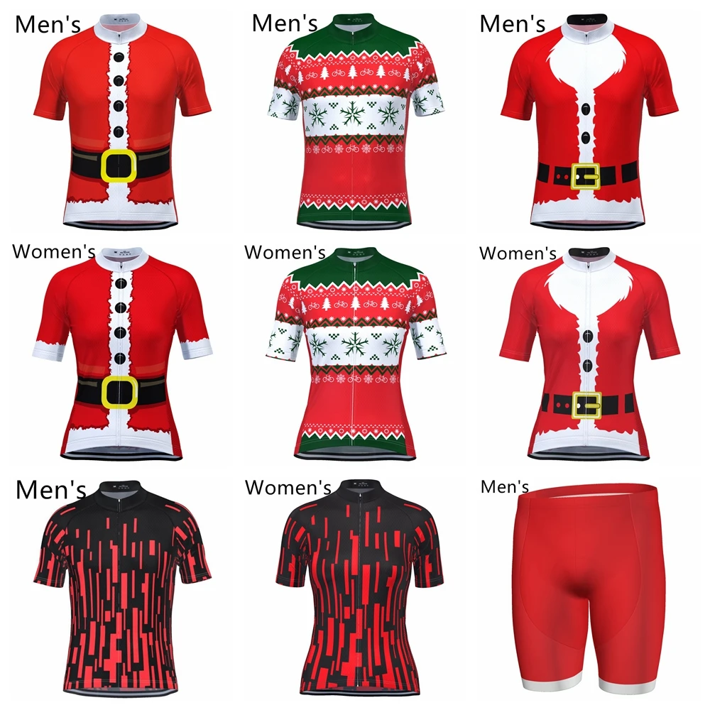 Новое мужское рождественское Велосипедное Джерси HIRBGOD спортивная одежда для