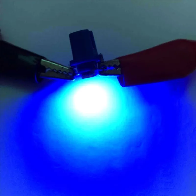 10 шт. T5 B8.5d светодиодные автомобильные лампы приборные панели низкой мощности 5050