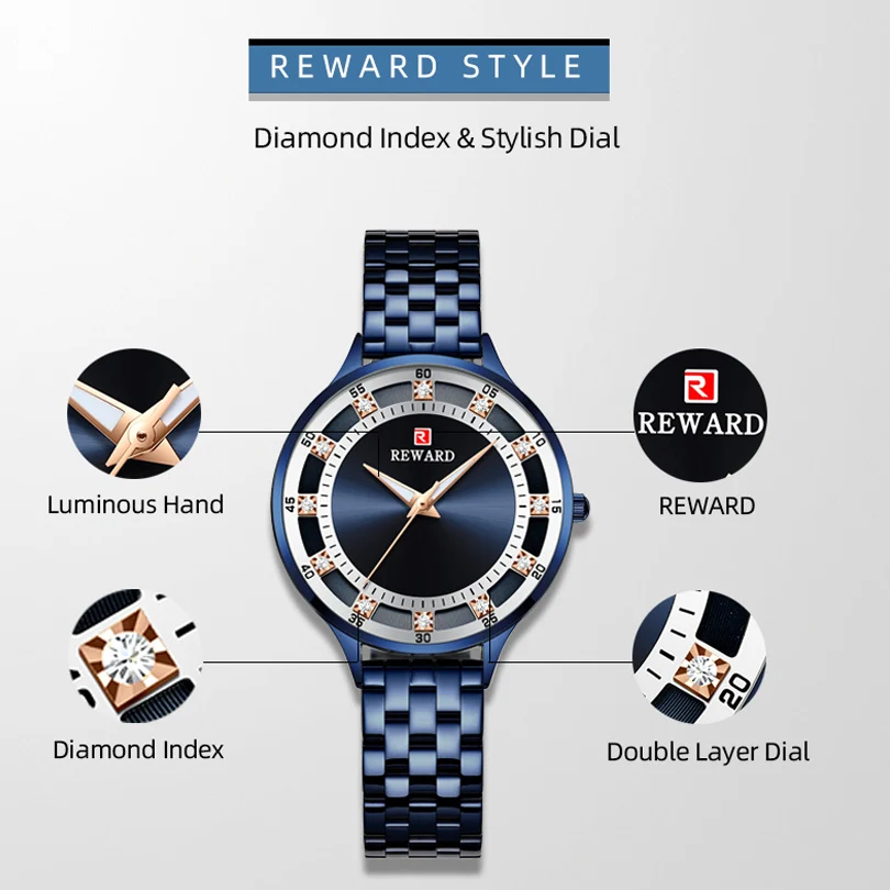 Часы женские кварцевые водонепроницаемые с коробкой|Женские наручные часы| |