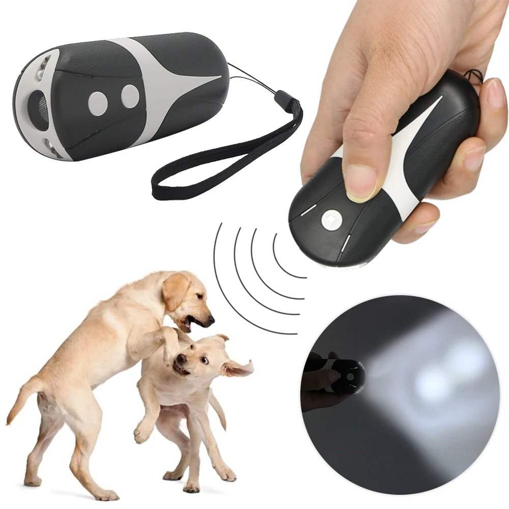 

Handheld Ultrasonic Dog Device Anti Barking Stop Bark Dog Training Supplies Outdoor Dog Drive Training Dog Tool