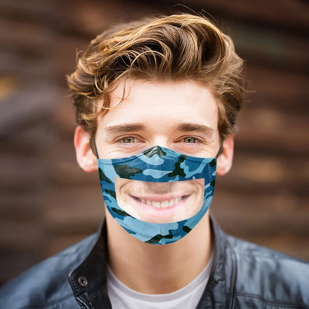 Маски для лица взрослых модные маски чтения губ Моющиеся Многоразовые