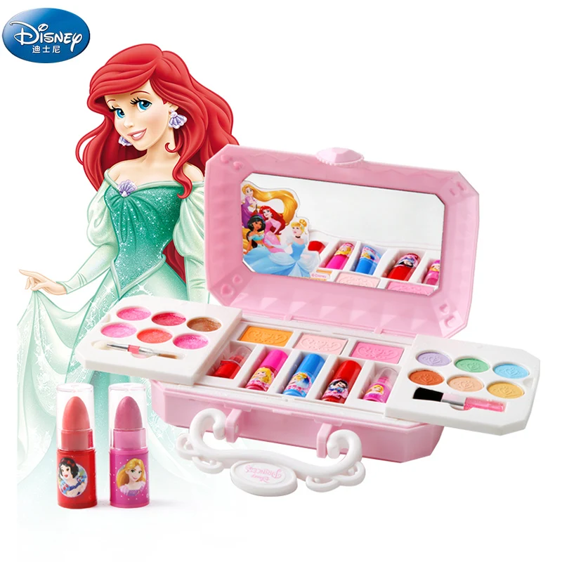 

Disney girls Snow Princess real makeup cosmetics box set girl with gift box Beauty Fashion toy for kids gift s