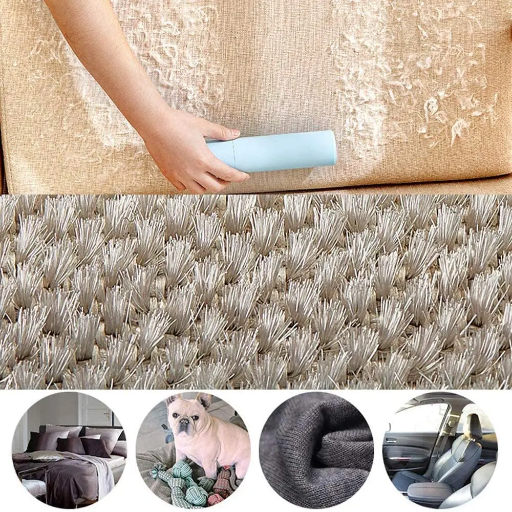 

Spiral Hair Remover Roller Pet Hair Dust Removal Reusable Portable Lint Roller Self Cleaning Cat Dog Fur Remover Brush for Home