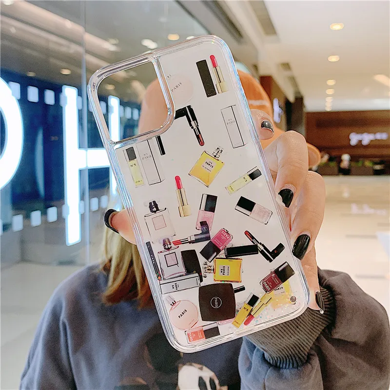 Для iphone 11 pro max Косметика Макияж духи губная помада зыбучие пески чехол для