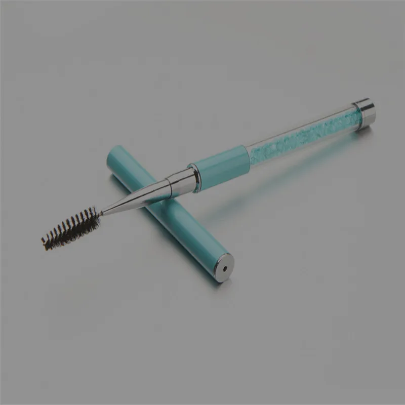 crystal brush 50 штук, 10 видов, Цвета Хрустальная ресница кисть тушь для ресниц палочки Аппликатор щеточки наращивание ресниц индивидуальные инструменты для нанесения - Handle Color: crystal brush