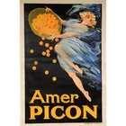 Картина с изображением ликера Amer Picon 1920, большой металлический плакат, Настенная табличка, винтажные жестяные знаки