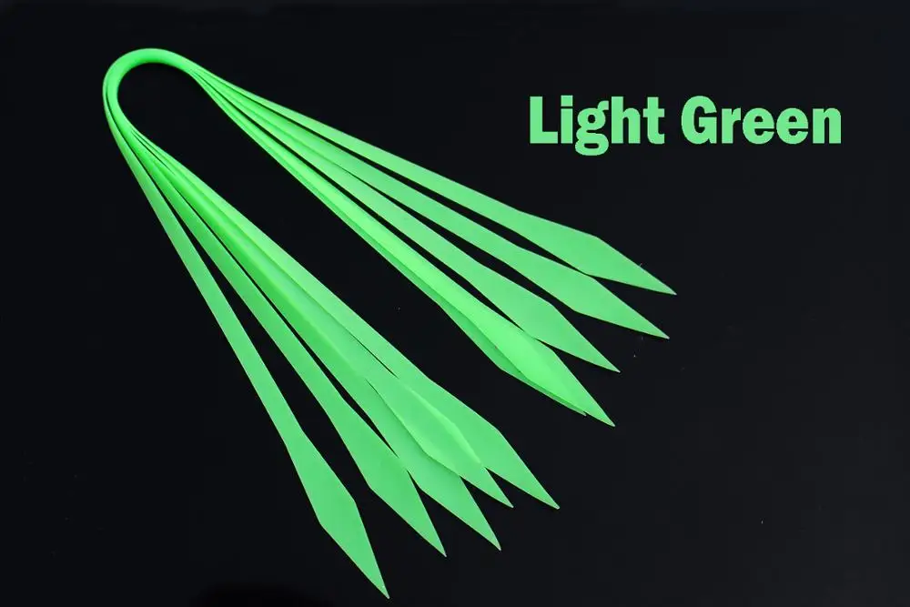 Light Green Tigofly 20 шт./партия рыболовные Силиконовые юбки DIY SpinnerBait Buzzbait кальмары резиновые приманки с крючками делая Стример Летать связывая материалы - Цвет: Light Green