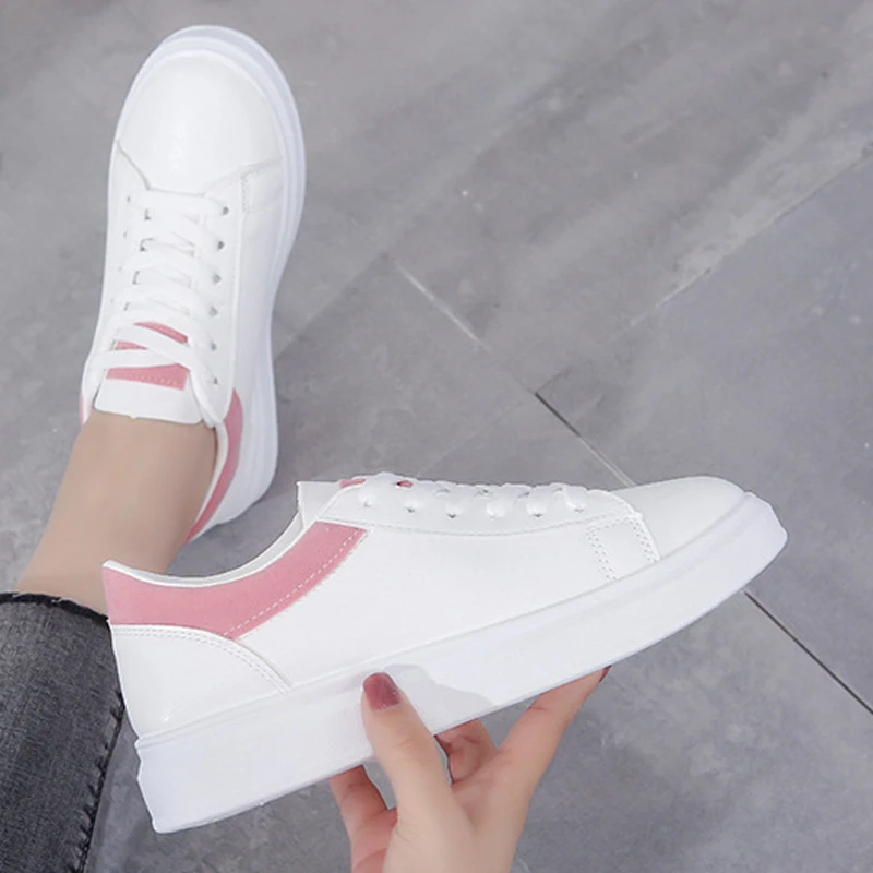 

2021 New Fashion Solid Color Couple Casual Shoes Holiday Vacation Hoilday Vacation Female Bling Sneakers