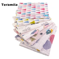teramila colorful trees printed cartoon patterns 100 cotton high quality for sewing quilting handcraft patchwork fabrics dolls