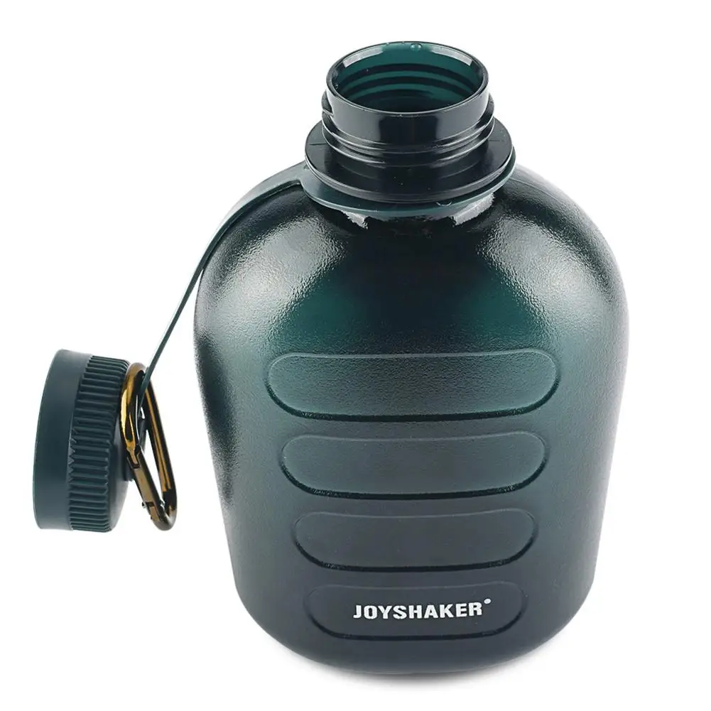 Бутылка для воды армейская зеленая пластиковая Спортивная портативная с