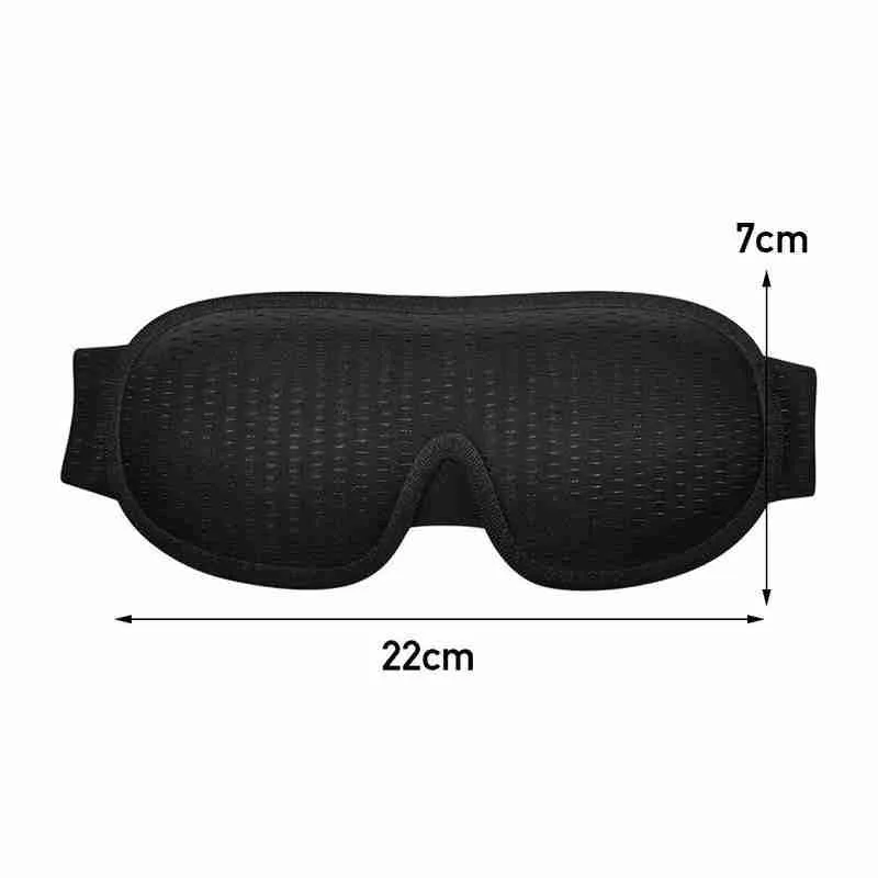 

Shading Sleep Eye Mask Imitated Silk Adjustable Eyepatch Blindfold Tools Relax Unisex Cover Care Eye Travel Y6H8