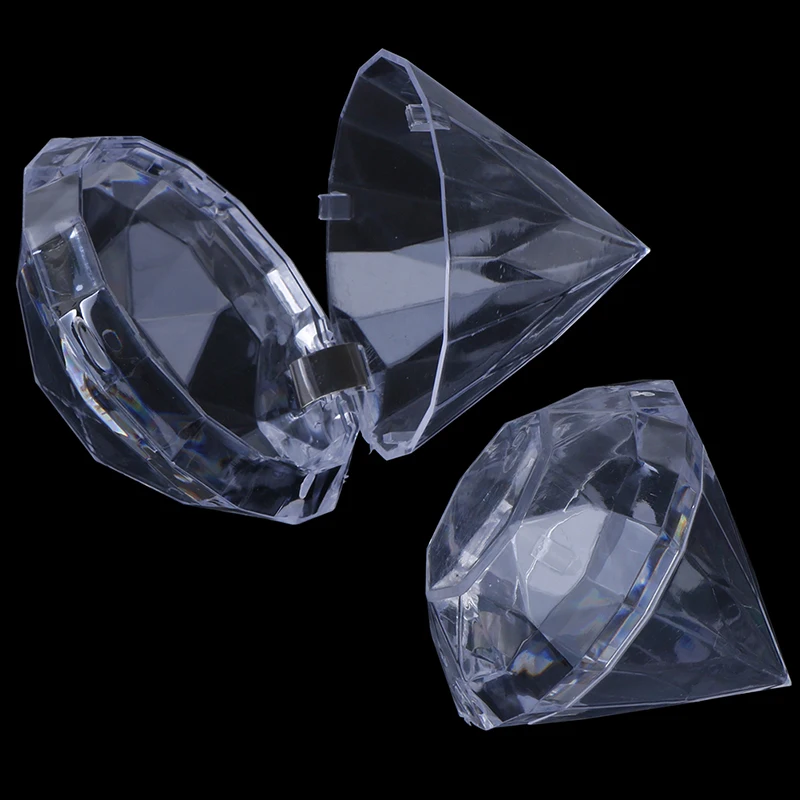 Прозрачная коробка для конфет в форме бриллианта прозрачная пластиковая