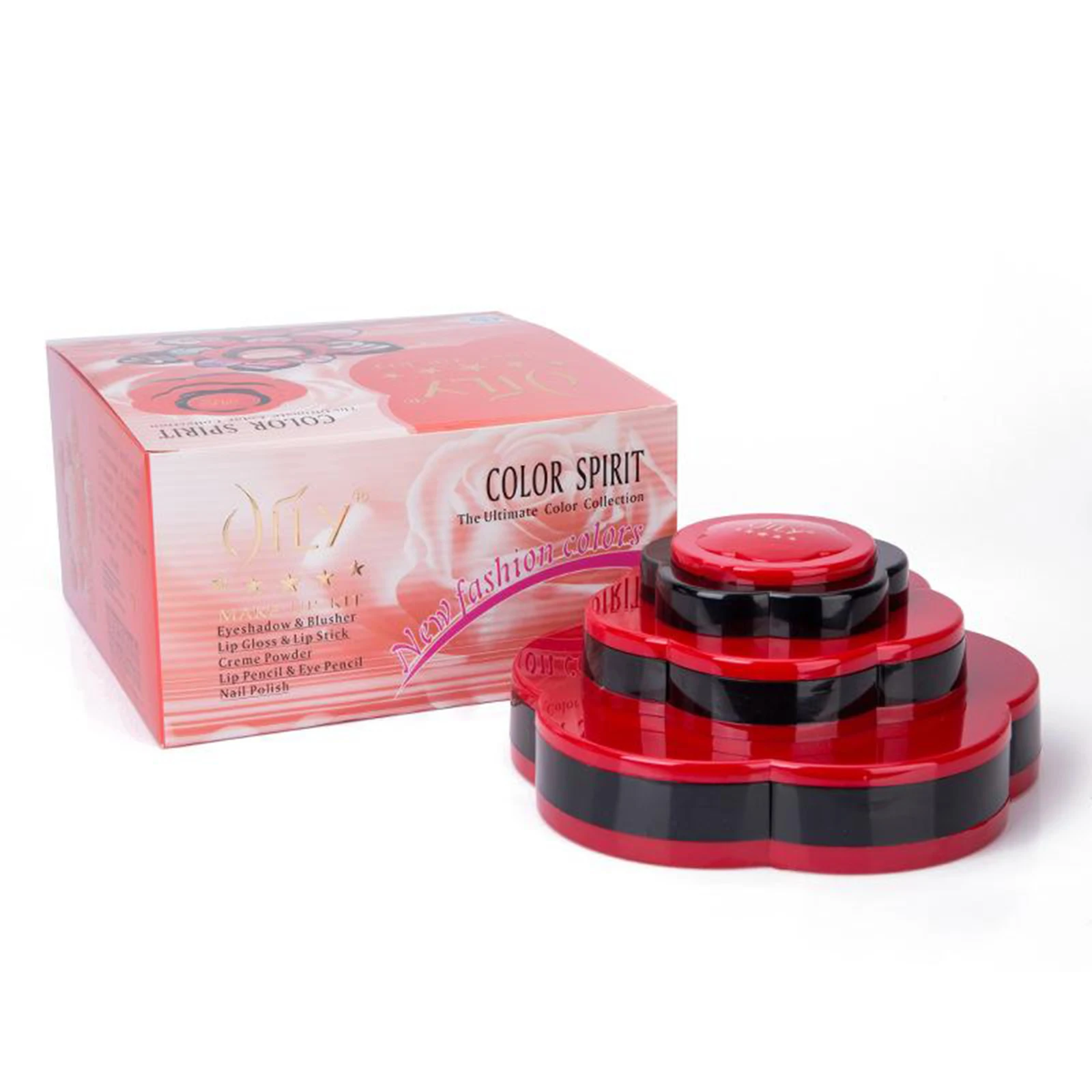 

Эксклюзивные наборы для макияжа для подростков, Цветочная палитра, подарочный набор для девочек и женщин, 3 уровня, размер: 20x10x20 см