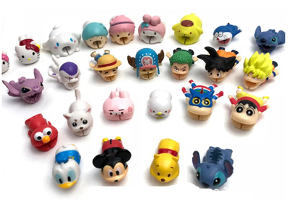 Защитный чехол для зарядного кабеля Mini с рисунком из мультфильма one piece Luffy, защита для передачи данных, usb-кабель для передачи данных, зарядный кабель, защитный рукав
