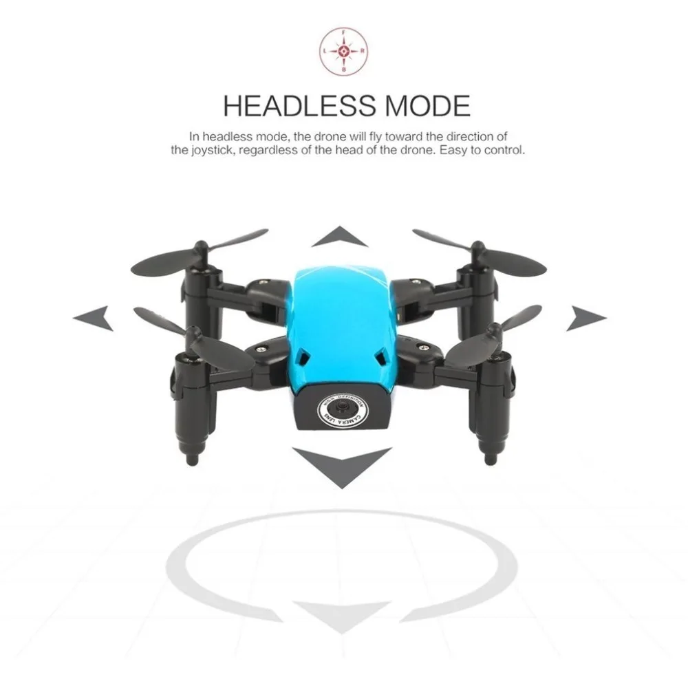 S9 2,4G мини складной Дрон 360 градусов флип один ключ возврат Безголовый режим H/L переключатель скорости RC Квадрокоптер с светильник