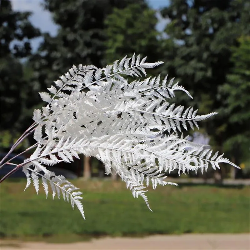 

10Pcs Fake Long Stem Persian Grass (3 stems/piece) 44.09" Length Simulation Plastic Greenery for Wedding Home Artificial Plants