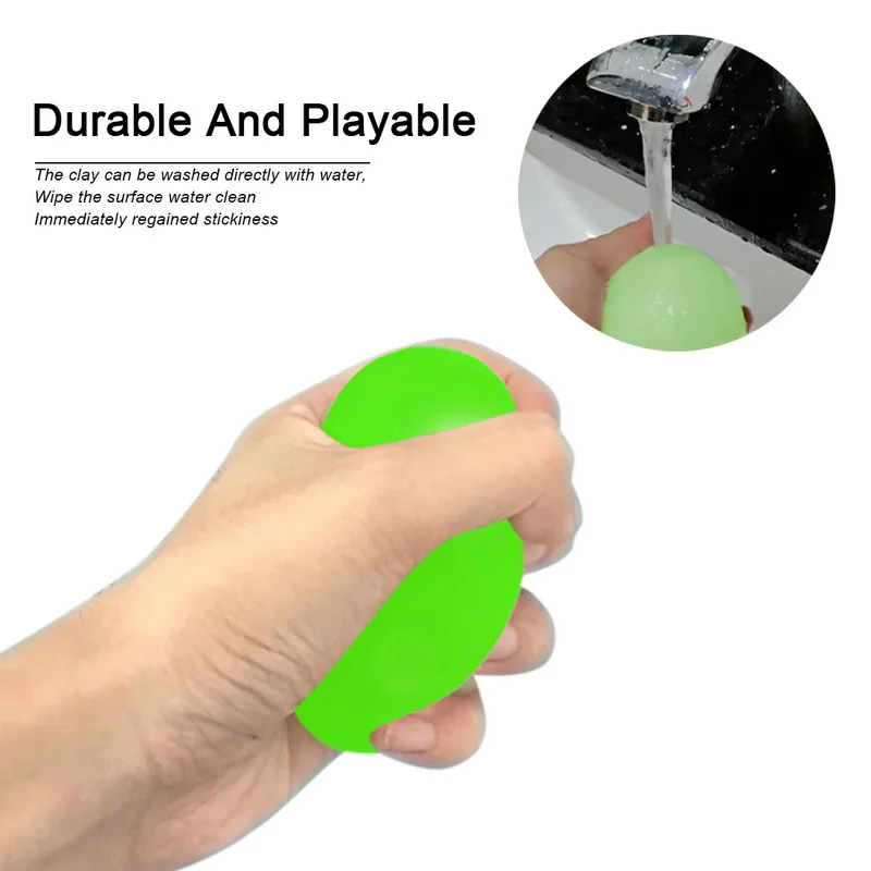 

1pc Stick Wall Ball Fluorescent Squash Xmas Sticky Target Ball Decompression Throw Fidget Toy Kids Gift Novelty Stress Relief