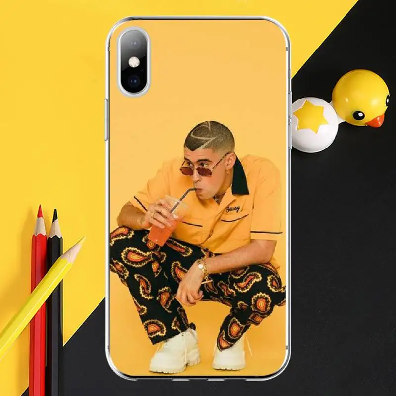 Мягкий резиновый чехол для телефона PENGHUWAN Bad Bunny Maluma Ozuna POP в стиле хип-хоп из ТПУ
