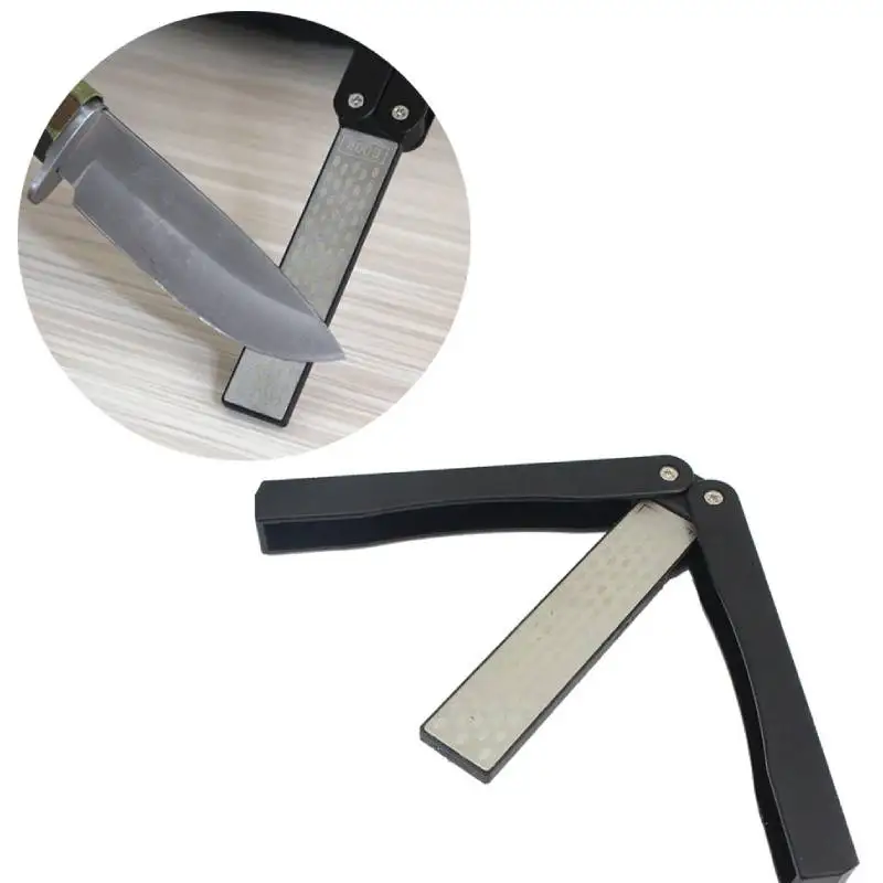 Точилка для ножей Двусторонняя точилка безопасный набор выживания Алмазный