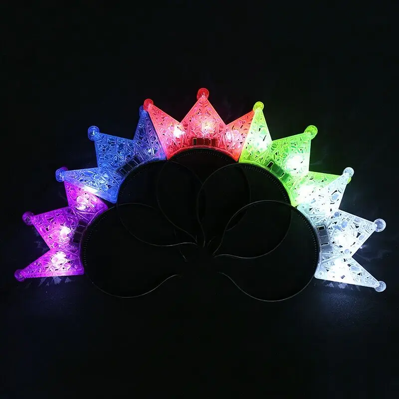 

1000pcs New party fashion hollow-out the crown ball light hair hoop creative plastic head buckle tire manufacturer