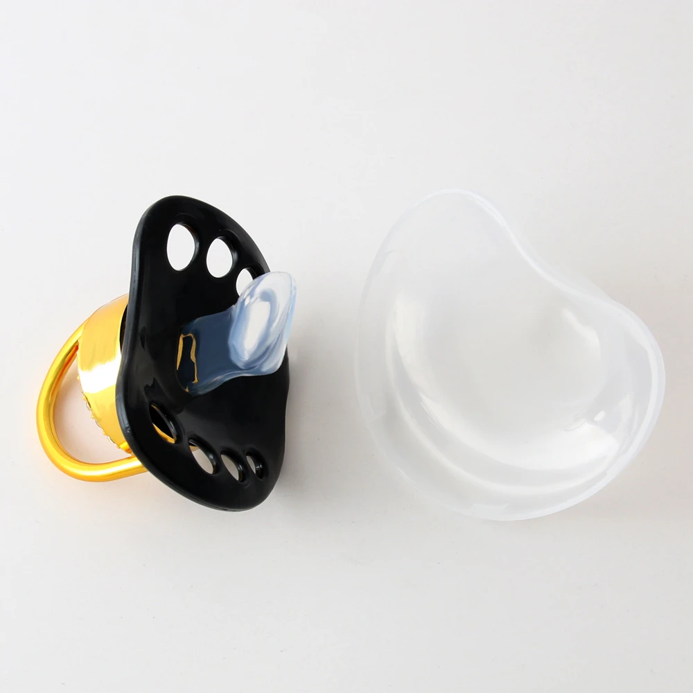 

Black Princess Crown Baby Pacifier Bling Bling Baby Dummy Latex Free Nipple 0-6 Months