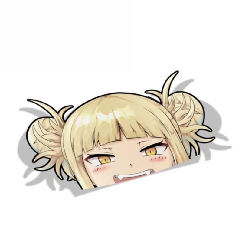 

Dawasaru My Hero Academia BIG HEAD Anime Car Stickers Waifu Decals Laptop Car Styling Motorcycle Car Accessories,13cmx9cm