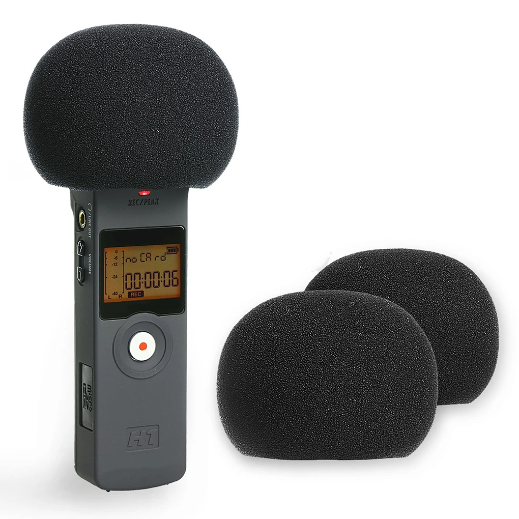 Windscreen Microphone Sponge Windproof Mic Cover Foam Filter For ZOOM H1 H 1 H-1 Handy Recorder Windshield Pops Filter Screen