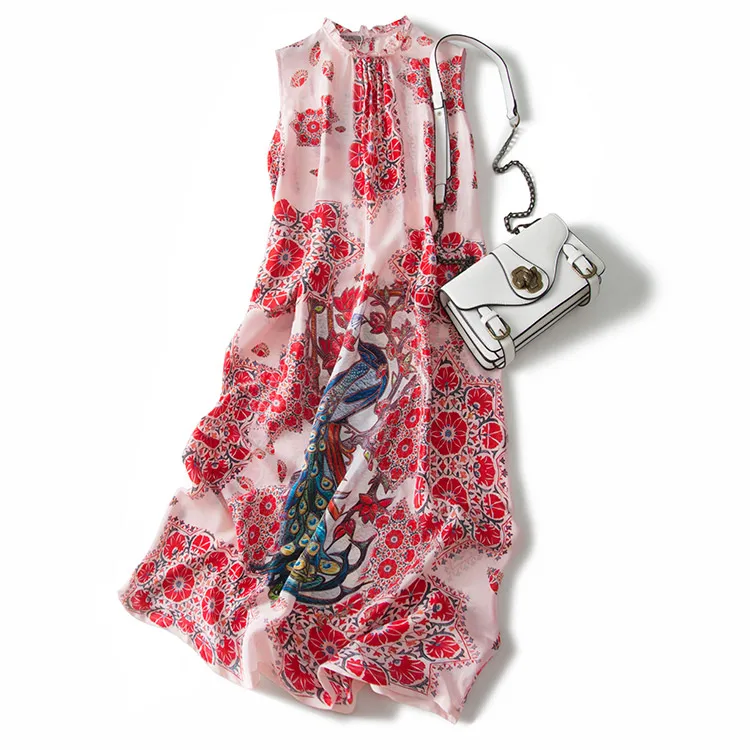 Новинка 2020 г. ушной воротник с открытым павлином из шелка тутового шелкопряда