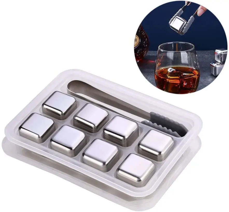Камни для виски кубик льда из нержавеющей стали камни быстрого замораживания