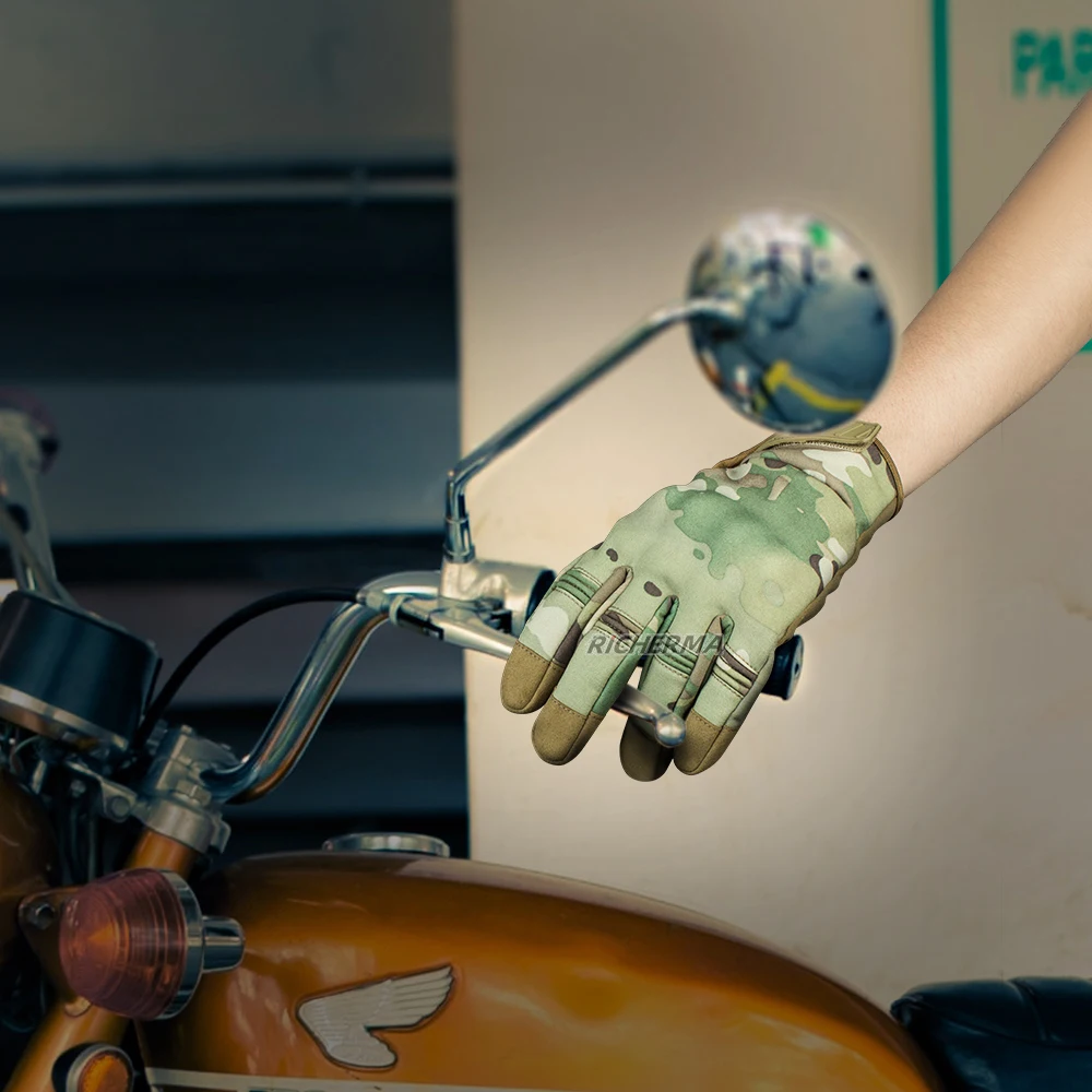 Мотоциклетные перчатки для мужчин и женщин защитные камуфляжные военные митенки