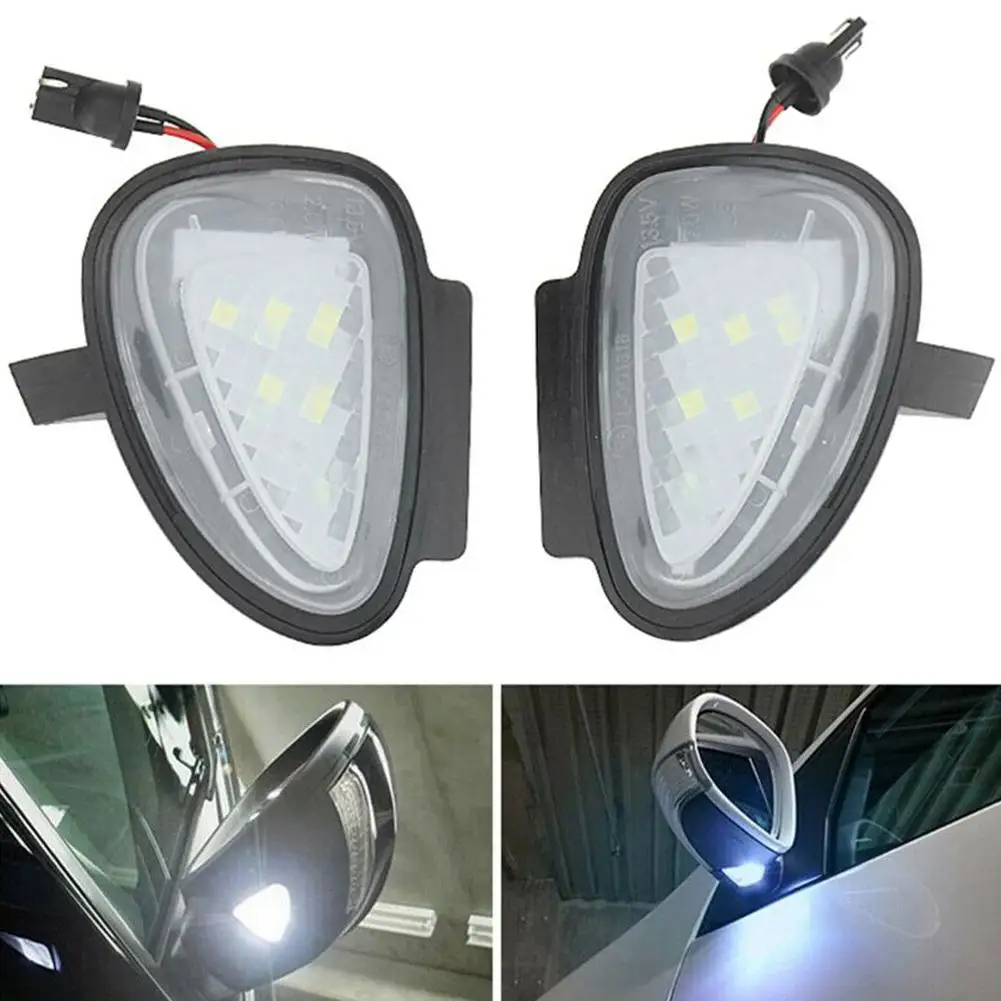 

2Pcs Canbus Car Under Side Mirror Light Puddle Lamp for Volkswagen VW Golf 6 GTI Cabriolet Passat B7 Touran LED Courtesy Light