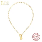 Роскошное ожерелье с подвеской BOAKO, цепочка до ключицы, ожерелье из стерлингового серебра 925 пробы для женщин, ювелирные изделия, колье-чокер, украшения