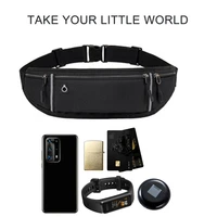 waterproof running waist bag canvas sports jogging portable outdoor phone holder belt bag women men fitness sport accessories