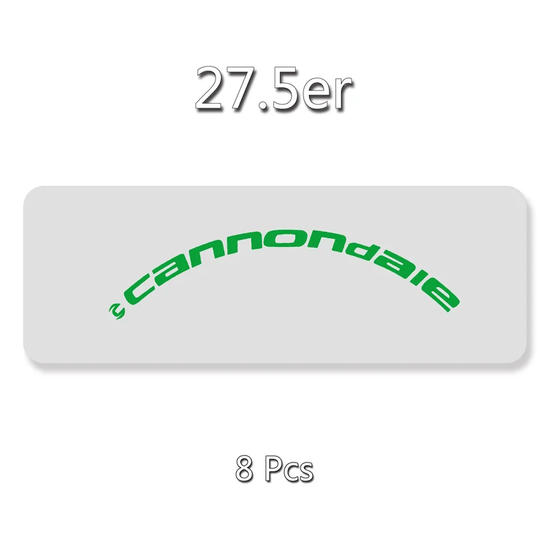 27.5er Fluo Green Cannondal MTB обода наклейки/виниловые наклейки на велосипед велосипедное колесо наклейка для 26er 27,5 er 29er велосипед обода протектор - Цвет: 27.5er Fluo Green