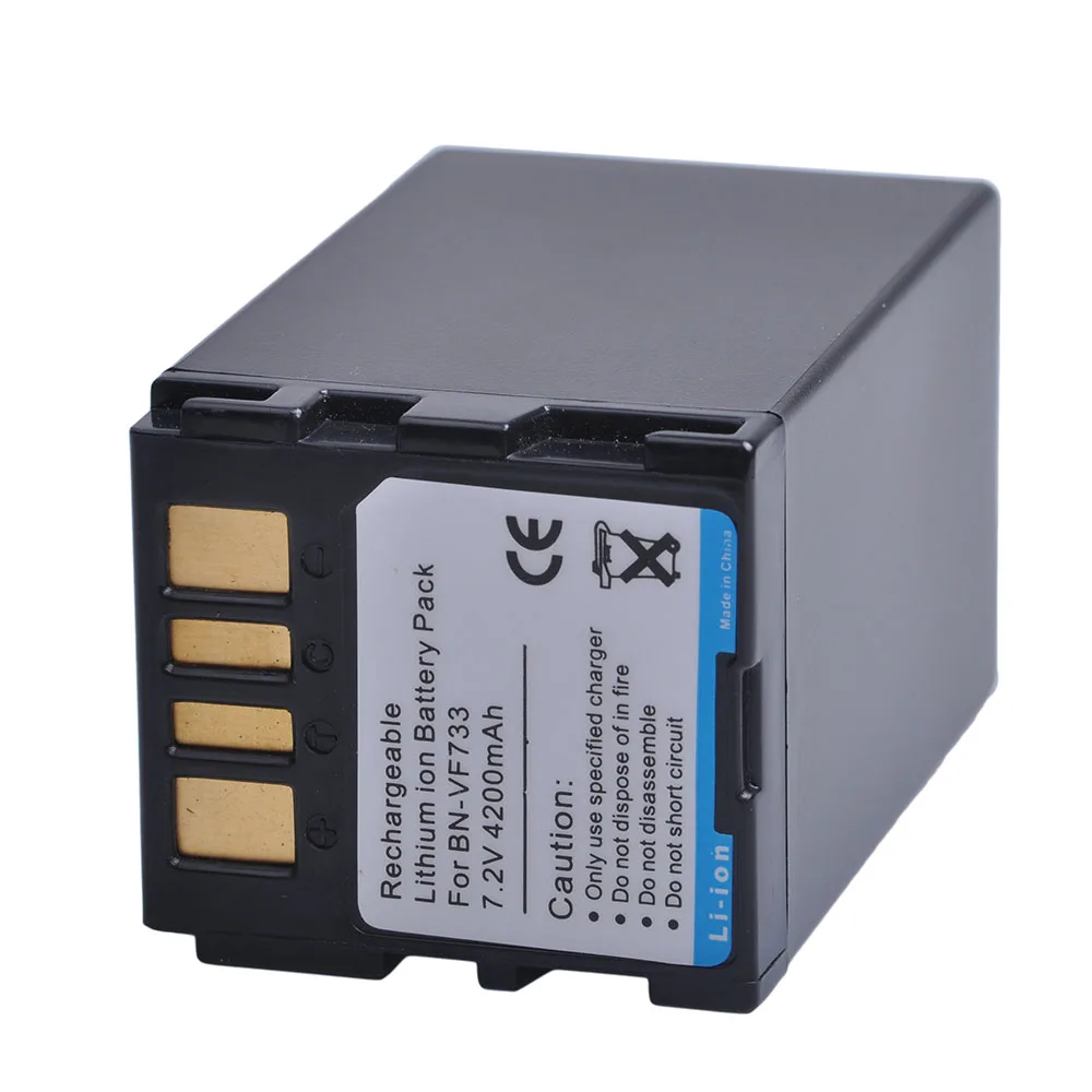 1 шт. 4200 мА/ч, BN-VF733 BNVF733 BN VF733 Перезаряжаемые Li-Ion Батарея для JVC BN-VF733 BN-VF707U BN-VF714U BN-VF733U цифровой Камера