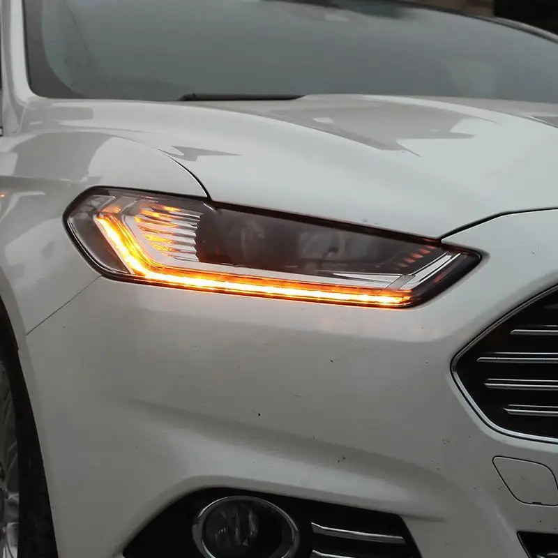 Внешний стиль Luces Para Авто Лампа Cob Led Drl дневные ходовые фары автомобильные огни в сборе 17 18 для Ford Mondeo