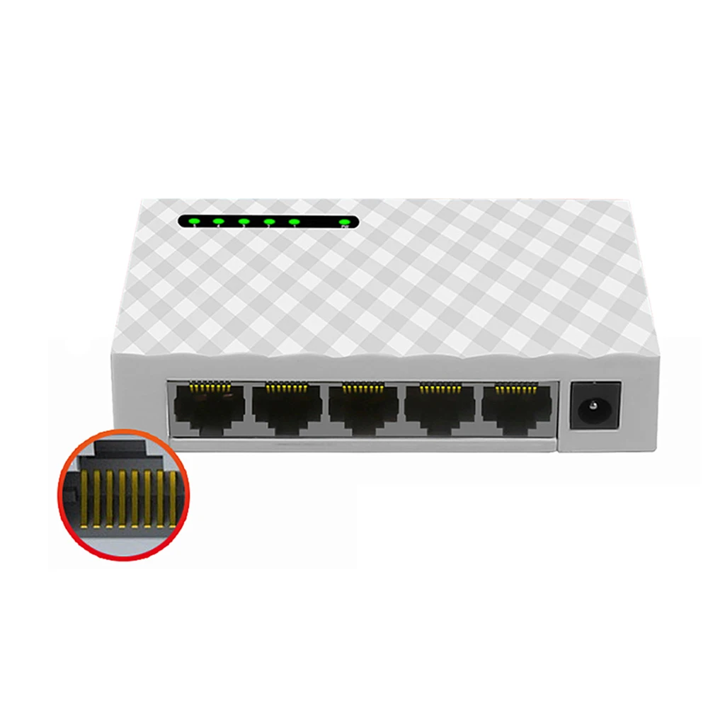 Мини 5-Порты и разъёмы Desktop гигабитный коммутатор PoE Fast Ethernet коммутатор сетевой коммутатор Gigabit 1000 Мбит порт LAN Hub адаптер полный или полудуплекс обмена