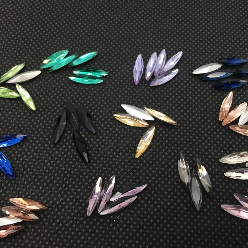 4x15mm Navette Glass Fancy Stone Horse Eye Bling Crystal For Jewelry Making Garment Use | Украшения и аксессуары
