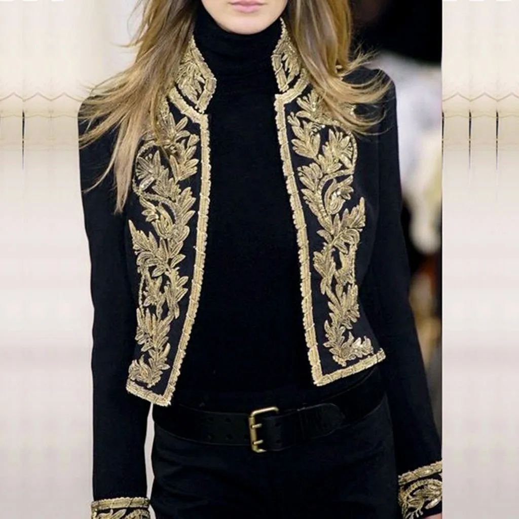 Новое поступление женский костюм куртка с длинным рукавом Открытый спереди