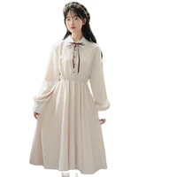 white dresses japanese women girls sweet kawaii dress ruffle princess fairy kawaii cute white vintage clothes