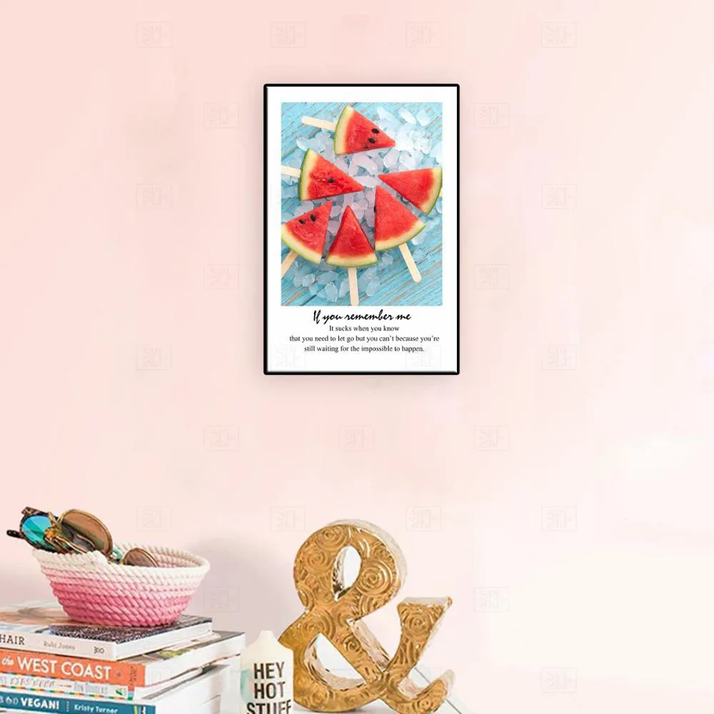 Современная роспись фрукты арбуз искусство на стену в столовой декор для