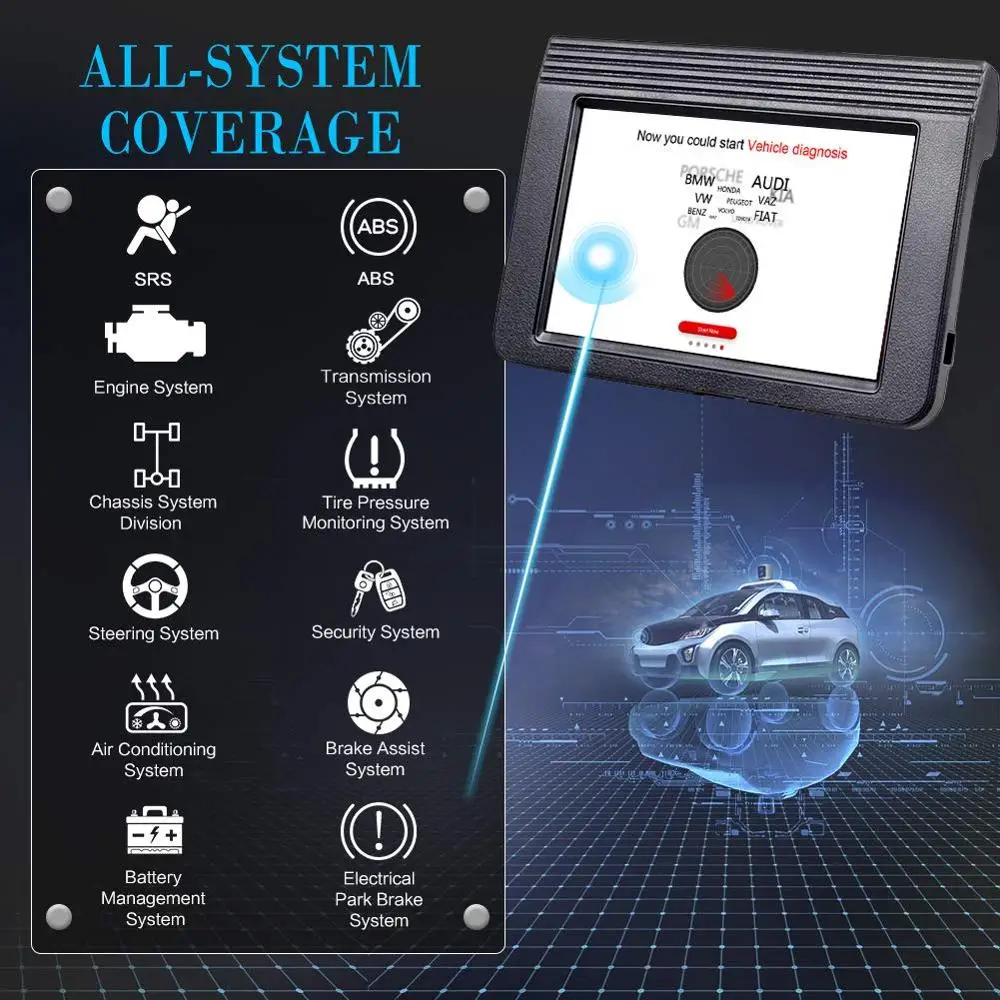 Launch X431 V+ V Plus 1" OBD Автомобильный диагностический инструмент Автомобильный сканер OBD2 Универсальный ECU кодирование PK launch x431 pro