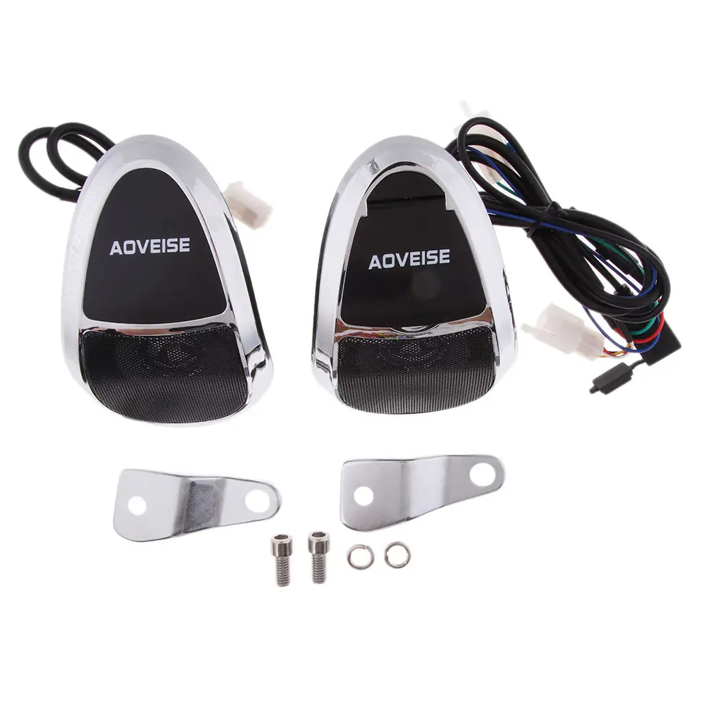 Мотоциклетная аудиосистема Bluetooth FM-радио стереоколонка mp3-плеер Chrome |